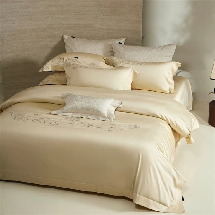 Tencel Embroidered Four-piece Bedding Set suppliers