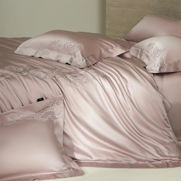 Tencel Embroidered Four-piece Bedding Set best